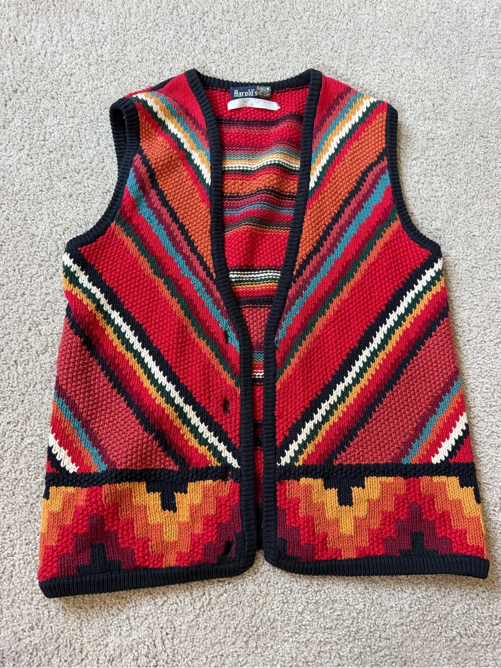 Harold's Southwestern Knit Vest